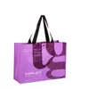 Bolsa Tote Transparente de PE Tejido Laminado con Logo Impreso Personalizable Bolsa de Compras Impresa a Color Transfronteriza Bolsa de Regalo Bolsa Tejida de PP