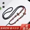 Colar Corrente de Contas para Suéter com Pingente Tangka Corda Corrente de Contas Corda para Pingente de Ágata Dzi Corda para Pingente de Jade Cordão