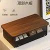 Estante de Almacenamiento para Cafetera Mesa de Exhibición Cajón de Escritorio Tipo Estante para Tazas de Té Tazas de Agua Caja de Almacenamiento para Bolsitas de Té Cocina Barra