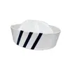 Sombrero de Marinero a Rayas Azules y Blancas Sombrero de Verano para Mujer, Hermoso Sombrero para el Sol, Lindo Sombrero Azul Marino, Mismo Estilo que Yi Mengling