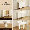 Mesa plegable para uso doméstico, mesa de comedor de almacenamiento para apartamentos pequeños, mesa de comedor para sala de estar, mesa de comedor móvil multifuncional, mesa de comedor plegable