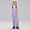 Calças de Esqui Infantis Meninos Meninas Macacão de Snowboard Dupla Prancha Macacão de Esqui Inverno País da Neve Quente Espessado Calças à Prova de Neve