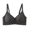 Roupa íntima feminina texturizada, pequena, com bojo push-up, sem costura, com sustentação, para outono e inverno, sutiã com suporte estável