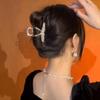 Metal de Luxo Leve Espigas de Trigo Grande Presilha de Cabelo Pinça Tubarão Grande Disco Presilha de Cabelo Feminino Quantidade Múltipla Presilha de Cabelo Acessório de Cabeça Atacado Presilha de Cabelo