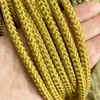 Fio com Padrão de Dragão Cinco Elementos Artesanal Semi-Acabado Pulseira de Corda de Dragão com Fio Colorido para Joias e Acessórios de Contas com Fio Dourado
