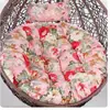 Cojín grueso para cesta colgante columpio Nido de pájaro silla de ratán dormitorio cojín para silla colgante individual extraíble y lavable cojín redondo para silla mecedora