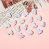 Contas de Cor Sólida Acrílica Galvanizada Cor UV Coração de Pêssego Pulseira DIY Feita à Mão Corrente de Celular Acessórios de Joias com Contas