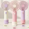 2026 Nuevo Modelo Estilo Fresco Ventilador Eléctrico Portátil Mini con Bloques de Color, Batería Desmontable, Soporte de Escritorio, Ventilador Ligero
