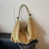 Bolsa de Lona Estilo Coreano para Viajes Diarios para Mujer 2025 Otoño Nuevo Gran Capacidad de Moda Estilo Perezoso Bolso de un Solo Hombro