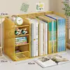 Caixa de armazenamento de mesa estante de livros para estudantes suporte para livros estante de grande capacidade porta-lápis de papelaria para mesa de escritório