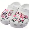 Charms para Zapatos tipo Clogs Rosa Dopamina Accesorios de Zapatos de Dibujos Animados Jardín Accesorios de Decoración para Zapatos Casuales Pantuflas