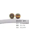 Plata S925 Zirconio Tensor Rosca Encaje Hebilla de Perla Hombre Pequeño Doble Cintura Torus Cuentas Cubo Cuentas Accesorios DIY