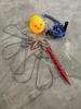 Pequeño pato amarillo hebilla para peces vivos acero inoxidable euroasiático cerradura para peces con ruedas multifuncional tapón de tierra cerradura para peces de lata equipo de pesca