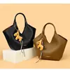 Bolso Cubo Casual de Nicho Estilo Coreano para Mujer 2026 Nuevo Estilo Minimalista Bolso Cesta Bolso de Hombro Simple para Mujer