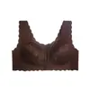 Ropa Interior para Mujer de Gran Tamaño, Comercio Exterior Transfronterizo, Sujetador de Botón Frontal, Encaje Fino Sexy, Sin Aros, Push-Up, Ajustable, Venta al por Mayor