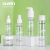 Conjunto transparente frasco de creme 50g frasco conta-gotas 30ml frasco de loção 100ml frasco spray 150-200ml frasco de água pura
