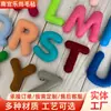 Letras de Fieltro para Preescolar y Jardín de Infancia, Letras de Fieltro Rellenas de Algodón, Decoraciones Festivas Transfronterizas, Letras Tridimensionales de Fieltro Rellenas de Algodón
