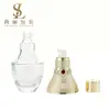 Em Estoque Conjunto de Cosméticos de Luxo Estilo Palácio Frascos Vazios Frasco de Vidro para Creme 50g Frasco com Dispenser para Loção Atacado
