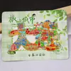 Serie Liaoning Dalian Shenyang Huludao Imán Magnético de Madera para Refrigerador Cultural y Creativo 3D Tridimensional Dibujos Animados Pegatina Magnética