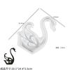 Resina Epóxi Esquerda e Direita Cisne Decoração de Joias Molde de Silicone Epóxi DIY Animal Simples Ganso Decoração de Móveis
