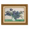 Pintura a Óleo Estilo Europeu Frutaria Natureza Morta Moldura Dourada Vintage Arte de Parede Decorativa para Sala de Jantar, Sala de Estar ou Hall de Entrada