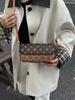 Bolsa de Mahjong Estampada Retrô Bolsa Transversal para Mulheres Luxo Leve Francês para Ir ao Trabalho Passeio Bolsa Quadrada Pequena de Axila Comércio Exterior Transfronteiriço