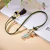 Nueva Cuerda de Colgante Estilo Chino Tíbet, Cadena para Suéter Zaki Lamu Thangka Pintado a Mano, Lujo Ligero, Accesorio de Cuerda para Colgar en el Cuello Simple y Versátil