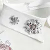 Collar Decorado con Diamantes Blancos Flor de Cristal Accesorios para Escote Vestido de Novia Vestido Camisero Accesorios DIY