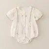 Grande Promoção Macacões de Verão para Bebês, Finos, Confortáveis e Respiráveis, Roupas Longas para Engatinhar para Bebês Machos e Fêmeas, Roupas para Exterior Atacado