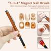 Conjunto de Pincéis para Ferramentas de Manicure, Caneta para Manicure, Caneta Portátil para Fototerapia, Pincel para Pintura com Cabo Longo, Caneta Japonesa para Puxar Linhas, Caneta para Pontilhar