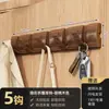 Gancho detrás de la puerta adhesivo fuerte sin perforación estante de almacenamiento para baño entrada puerta de entrada colgar ropa perchero almacenamiento invisible
