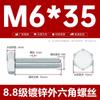 Tornillos Hexagonales Externos Galvanizados de Alta Resistencia Grado 8.8 Tornillos y Pernos Extendidos Gb5783 M8M10M12M16