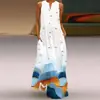 Vestido Largo Bohemio para Mujer 2026 para Comercio Exterior, Vestido Casual de Playa Hawaiano con Estampado 3D