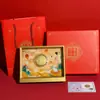 Diseños personalizados de logotipos corporativos para decoraciones de pasteles de luna de conejo de jade del Festival de Medio Otoño, regalos empresariales de alta gama y regalos festivos para bancos y compañías de seguros