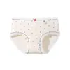 Estilo Pastoral Coreano Algodão Puro Roupa Íntima Feminina Cintura Média 10A Antibacteriana Gancho Estendido Sem Costura Cobertura do Quadril Roupa Íntima Feminina de Algodão