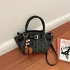 Bolsa de mano tipo canasta de verduras con lunares retro para mujer, nuevo estilo de otoño 2026, moderna, casual, gran capacidad, de un solo hombro, cruzada