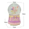 Bola de Cristal Luminosa Personalizada Kuromi Adornos de Escritorio para Niños Transfronterizos Decoración del Hogar Manualidades de Resina Adornos
