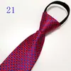 Venta al por mayor del fabricante Corbatas Rojas con Cremallera para Hombres y Mujeres, Vestimenta Formal de Negocios para Novio, Boda Estilo Coreano Corbata Rayada Perezosa Sin Corbata