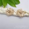 Accesorios de joyería hechos a mano DIY, exquisito colgante de mariposa hueca de oro de alta calidad que conserva el color