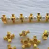 Prata Esterlina S925 Inlaid com Zircônia Cruz Espaçadora Fio de Contas DIY para Pulseira Colar Acessórios de Joias Atacado