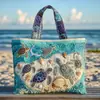 Bolso de Mano con Estampado de Moda Tendencia para Mujer 3D Transfronterizo Nuevo Producto Temu Amazon Bolso de Hombro Lona 300g