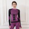 Roupa de Ciclismo e Esqui de Secagem Rápida, Roupa de Corrida e Fitness Compressiva e Quente, Roupa Esportiva para Exterior de Alta Elasticidade e que Absorve a Umidade para Mulheres