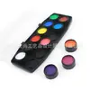 Suministros del Fabricante Caja Redonda Neutra de 12 Colores para Pintura, Manualidades de Polvo Compacto y Pastel Compacto, Set de Pintura Facial Base Agua Fácil de Limpiar