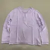 Camiseta de manga larga estilo minimalista con cuello Henry, nuevo modelo de otoño para mujer, corte holgado para uso diario, cuello redondo, top ligero y transpirable