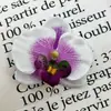 Venta al por mayor de fábrica Cabezas de Flores de Orquídea Mariposa Artificiales Mini para Decoración de Sombreros, Decoración de Cajas de Dulces, Pinzas para el Cabello, Accesorios para el Cabello, Flores para Sombreros, Flores para Zapatos y Boutonnières