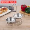 Suporte para Colher de Sopa de Aço Inoxidável Suporte para Colher de Restaurante Suporte para Colher de Restaurante Hotpot Suporte para Coador Conjunto de Colher de Sopa e Coador para Hot Pot Prateleira