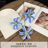 3 Flores de Lirio Dorado Artificiales para Arreglos Florales de Tallo Único, Accesorios para Fotografía de Bodas y Decoraciones de Pasillo de Boda