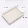 Pratos para Hot Pot, Pratos de Plástico, Pratos de Jantar Domésticos, Bandejas Quadradas de PP de Grau Alimentício para Catering Comercial, Pratos Quadrados para Espetinhos, Atacado