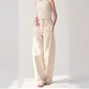 En stock MAISON CEC pantalones clásicos de tres colores de cintura alta de mezclilla con corte de hoz curva 2026 nuevos pantalones de cintura alta adelgazantes