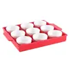 Conjunto Criativo de Louça de Melamina com Nove Compartimentos para Hot Pot Comercial e Pratos de Acompanhamento para Churrasco, Pratos de Lanche e Bandeja Dividida